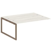 Metal System Quattro 5x5 50БО.ПРС-СП-2.5 (Дуб наварра/Мокко) Проходной наборный элемент рабочей станции на О-образном м/к