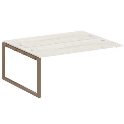 Metal System Quattro 5x5 50БО.ПРС-СП-2.5 (Дуб наварра/Мокко) Проходной наборный элемент рабочей станции на О-образном м/к