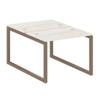 Metal System Quattro 5x5 50БО.РАС-СП-2.1 (Дуб наварра/Мокко) Рабочая станция на О-образном м/к