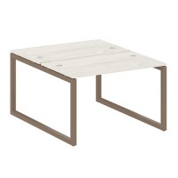 Metal System Quattro 5x5 50БО.РАС-СП-2.2 (Дуб наварра/Мокко) Рабочая станция на О-образном м/к