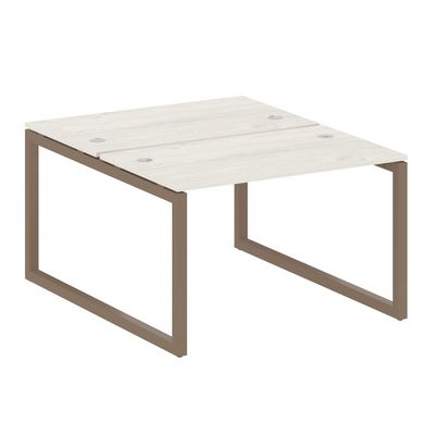 Metal System Quattro 5x5 50БО.РАС-СП-2.2 (Дуб наварра/Мокко) Рабочая станция на О-образном м/к