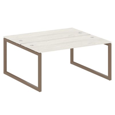 Metal System Quattro 5x5 50БО.РАС-СП-2.4 (Дуб наварра/Мокко) Рабочая станция на О-образном м/к