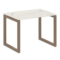 Metal System Quattro 5x5 50БО.СП-1 (Дуб наварра/Мокко) Стол письменный на О-образном м/к