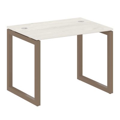 Metal System Quattro 5x5 50БО.СП-1 (Дуб наварра/Мокко) Стол письменный на О-образном м/к