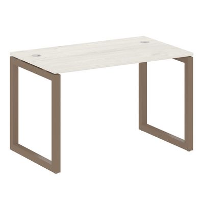 Metal System Quattro 5x5 50БО.СП-2 (Дуб наварра/Мокко) Стол письменный на О-образном м/к