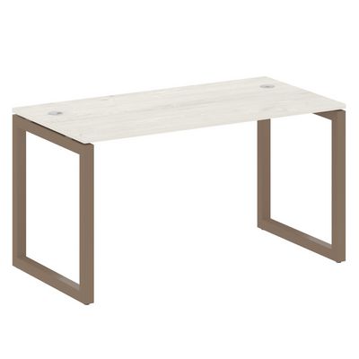 Metal System Quattro 5x5 50БО.СП-3 (Дуб наварра/Мокко) Стол письменный на О-образном м/к