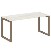 Metal System Quattro 5x5 50БО.СП-4 (Дуб наварра/Мокко) Стол письменный на О-образном м/к