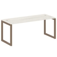 Metal System Quattro 5x5 50БО.СП-5 (Дуб наварра/Мокко) Стол письменный на О-образном м/к