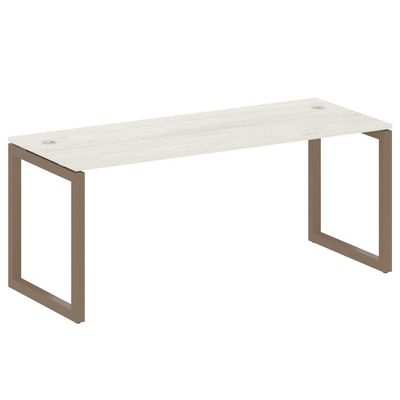 Metal System Quattro 5x5 50БО.СП-5 (Дуб наварра/Мокко) Стол письменный на О-образном м/к