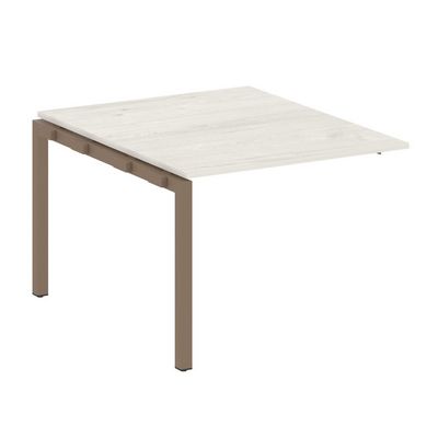 Metal System Quattro 5x5 50БП.ППРГ-1 (Дуб наварра/Мокко) Проходной наборный элемент переговорного стола на П-образном м/к