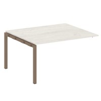 Metal System Quattro 5x5 50БП.ППРГ-3 (Дуб наварра/Мокко) Проходной наборный элемент переговорного стола на П-образном м/к