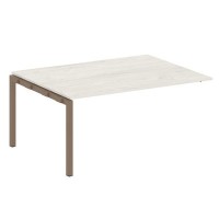 Metal System Quattro 5x5 50БП.ППРГ-4 (Дуб наварра/Мокко) Проходной наборный элемент переговорного стола на П-образном м/к