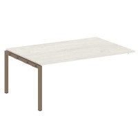 Metal System Quattro 5x5 50БП.ППРГ-5 (Дуб наварра/Мокко) Проходной наборный элемент переговорного стола на П-образном м/к