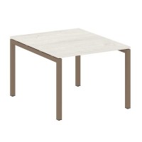 Metal System Quattro 5x5 50БП.ПРГ-1.1 (Дуб наварра/Мокко) Переговорный стол на П-образном м/к