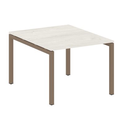 Metal System Quattro 5x5 50БП.ПРГ-1.1 (Дуб наварра/Мокко) Переговорный стол на П-образном м/к