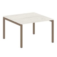 Metal System Quattro 5x5 50БП.ПРГ-1.2 (Дуб наварра/Мокко) Переговорный стол на П-образном м/к