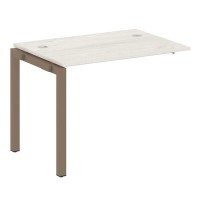 Metal System Quattro 5x5 50БП.ПРС-СП-1.1 (Дуб наварра/Мокко) Проходной наборный элемент рабочей станции на П-образном м/к