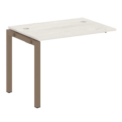 Metal System Quattro 5x5 50БП.ПРС-СП-1.1 (Дуб наварра/Мокко) Проходной наборный элемент рабочей станции на П-образном м/к