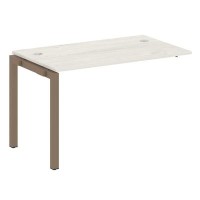 Metal System Quattro 5x5 50БП.ПРС-СП-1.2 (Дуб наварра/Мокко) Проходной наборный элемент рабочей станции на П-образном м/к