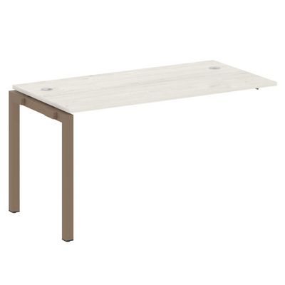 Metal System Quattro 5x5 50БП.ПРС-СП-1.3 (Дуб наварра/Мокко) Проходной наборный элемент рабочей станции на П-образном м/к