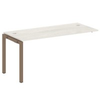 Metal System Quattro 5x5 50БП.ПРС-СП-1.4 (Дуб наварра/Мокко) Проходной наборный элемент рабочей станции на П-образном м/к