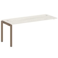 Metal System Quattro 5x5 50БП.ПРС-СП-1.5 (Дуб наварра/Мокко) Проходной наборный элемент рабочей станции на П-образном м/к