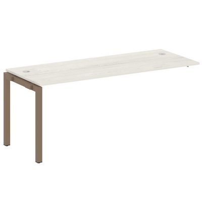 Metal System Quattro 5x5 50БП.ПРС-СП-1.5 (Дуб наварра/Мокко) Проходной наборный элемент рабочей станции на П-образном м/к