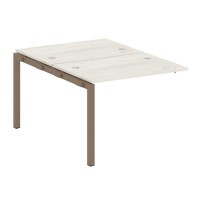 Metal System Quattro 5x5 50БП.ПРС-СП-2.1 (Дуб наварра/Мокко) Проходной наборный элемент рабочей станции на П-образном м/к