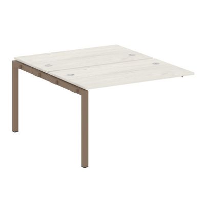 Metal System Quattro 5x5 50БП.ПРС-СП-2.2 (Дуб наварра/Мокко) Проходной наборный элемент рабочей станции на П-образном м/к