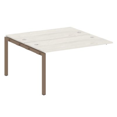 Metal System Quattro 5x5 50БП.ПРС-СП-2.3 (Дуб наварра/Мокко) Проходной наборный элемент рабочей станции на П-образном м/к