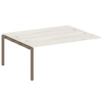 Metal System Quattro 5x5 50БП.ПРС-СП-2.5 (Дуб наварра/Мокко) Проходной наборный элемент рабочей станции на П-образном м/к