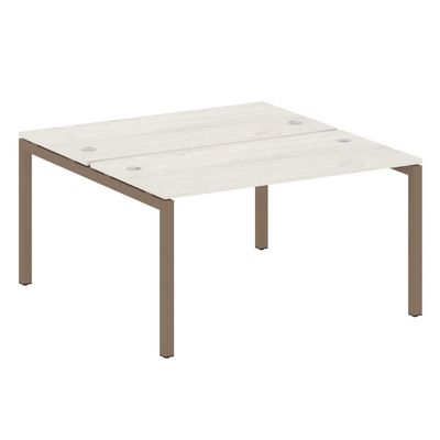 Metal System Quattro 5x5 50БП.РАС-СП-2.3 (Дуб наварра/Мокко) Рабочая станция на П-образном м/к