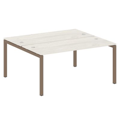 Metal System Quattro 5x5 50БП.РАС-СП-2.4 (Дуб наварра/Мокко) Рабочая станция на П-образном м/к