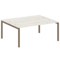 Metal System Quattro 5x5 50БП.РАС-СП-2.5 (Дуб наварра/Мокко) Рабочая станция на П-образном м/к