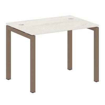 Metal System Quattro 5x5 50БП.СП-1 (Дуб наварра/Мокко) Стол письменный на П-образном м/к