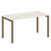 Metal System Quattro 5x5 50БП.СП-3 (Дуб наварра/Мокко) Стол письменный на П-образном м/к