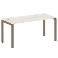 Metal System Quattro 5x5 50БП.СП-4 (Дуб наварра/Мокко) Стол письменный на П-образном м/к