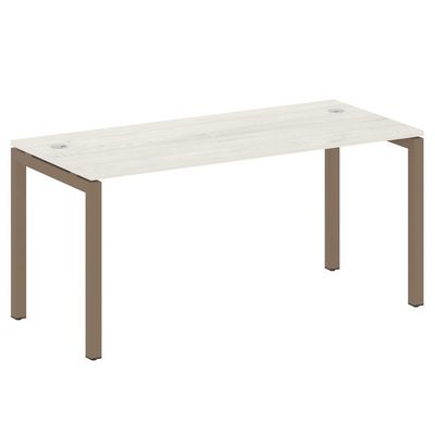 Metal System Quattro 5x5 50БП.СП-4 (Дуб наварра/Мокко) Стол письменный на П-образном м/к