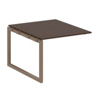 Metal System Quattro 5x5 50БО.ППРГ-1 (Венге цаво/Мокко) Проходной наборный элемент переговорного стола на О-образном м/к