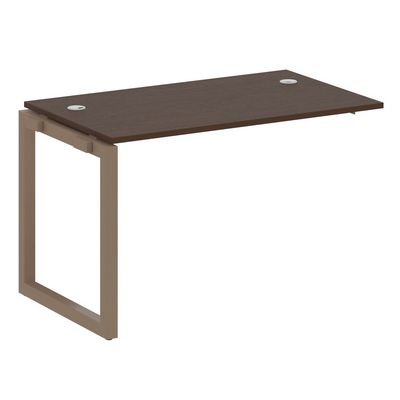 Метал Систем Куатро 5х5 50БО.ПРС-СП-1.2 (Венге цаво/Мокко) Проходной наборный элемент рабочей станции на О-образном м/к