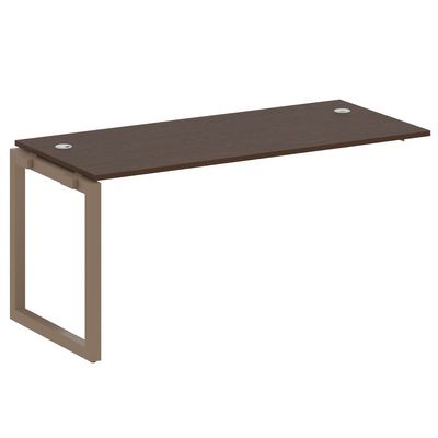 Metal System Quattro 5x5 50БО.ПРС-СП-1.4 (Венге цаво/Мокко) Проходной наборный элемент рабочей станции на О-образном м/к