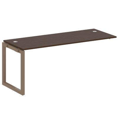 Metal System Quattro 5x5 50БО.ПРС-СП-1.5 (Венге цаво/Мокко) Проходной наборный элемент рабочей станции на О-образном м/к