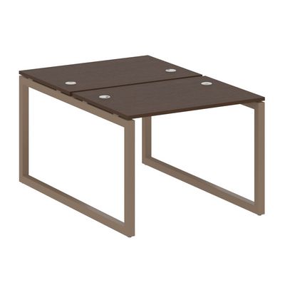 Metal System Quattro 5x5 50БО.РАС-СП-2.1 (Венге цаво/Мокко) Рабочая станция на О-образном м/к