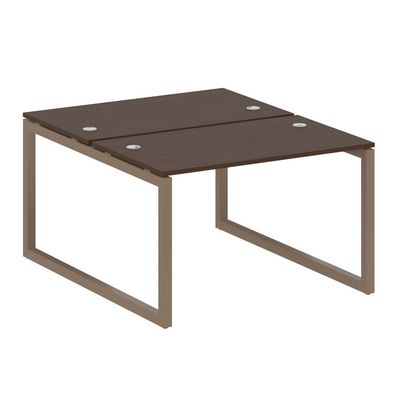 Metal System Quattro 5x5 50БО.РАС-СП-2.2 (Венге цаво/Мокко) Рабочая станция на О-образном м/к