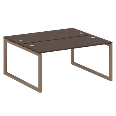 Metal System Quattro 5x5 50БО.РАС-СП-2.4 (Венге цаво/Мокко) Рабочая станция на О-образном м/к