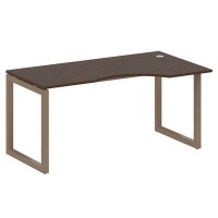 Metal System Quattro 5x5 50БО.СА-1 Пр (Венге цаво/Мокко) Стол криволинейный правый на О-образном м/к