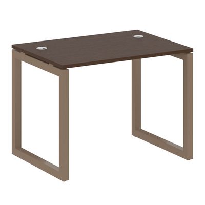 Metal System Quattro 5x5 50БО.СП-1 (Венге цаво/Мокко) Стол письменный на О-образном м/к