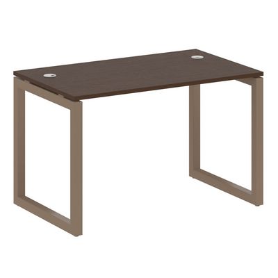 Metal System Quattro 5x5 50БО.СП-2 (Венге цаво/Мокко) Стол письменный на О-образном м/к