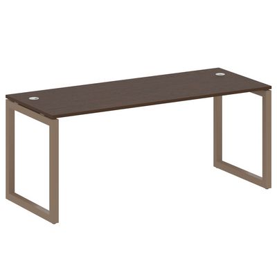 Metal System Quattro 5x5 50БО.СП-5 (Венге цаво/Мокко) Стол письменный на О-образном м/к