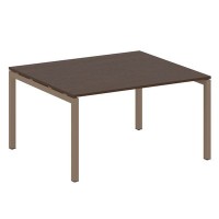 Metal System Quattro 5x5 50БП.ПРГ-1.3 (Венге цаво/Мокко) Переговорный стол на П-образном м/к